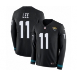 Men's Nike Jacksonville Jaguars #11 Marqise Lee Limited Black Therma Long Sleeve NFL Jersey