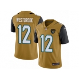 Men's Nike Jacksonville Jaguars #12 Dede Westbrook Limited Gold Rush NFL Jersey