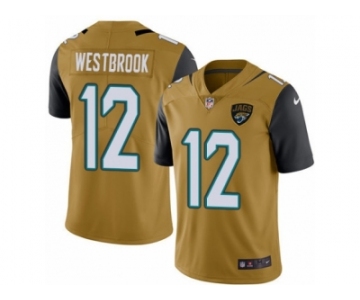 Men's Nike Jacksonville Jaguars #12 Dede Westbrook Limited Gold Rush NFL Jersey