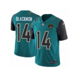 Men's Nike Jacksonville Jaguars #14 Justin Blackmon Vapor Untouchable Limited Teal Green Team Color NFL Jersey