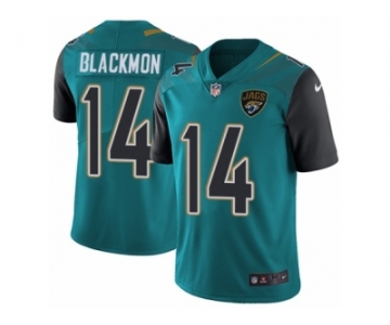 Men's Nike Jacksonville Jaguars #14 Justin Blackmon Vapor Untouchable Limited Teal Green Team Color NFL Jersey