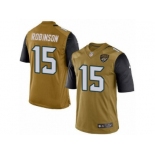 Men's Nike Jacksonville Jaguars #15 Allen Robinson Limited Gold Rush NFL Jersey