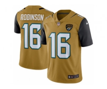 Men's Nike Jacksonville Jaguars #16 Denard Robinson Limited Gold Rush NFL Jersey