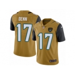 Men's Nike Jacksonville Jaguars #17 Arrelious Benn Limited Gold Rush NFL Jersey