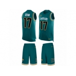 Men's Nike Jacksonville Jaguars #17 Arrelious Benn Limited Teal Green Tank Top Suit NFL Jersey