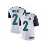 Men's Nike Jacksonville Jaguars #2 Jason Myers White Vapor Untouchable Limited Player NFL Jersey