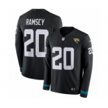 Men's Nike Jacksonville Jaguars #20 Jalen Ramsey Limited Black Therma Long Sleeve NFL Jersey