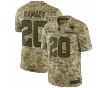 Men's Nike Jacksonville Jaguars #20 Jalen Ramsey Limited Camo 2018 Salute to Service NFL Jersey