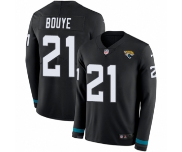 Men's Nike Jacksonville Jaguars #21 A.J. Bouye Limited Black Therma Long Sleeve NFL Jersey