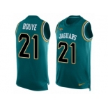 Men's Nike Jacksonville Jaguars #21 A.J. Bouye Limited Teal Green Player Name & Number Tank Top NFL Jersey