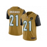 Men's Nike Jacksonville Jaguars #21 Prince Amukamara Limited Gold Rush NFL Jersey