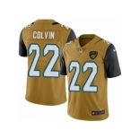 Men's Nike Jacksonville Jaguars #22 Aaron Colvin Limited Gold Rush NFL Jersey