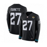 Men's Nike Jacksonville Jaguars #27 Leonard Fournette Limited Black Therma Long Sleeve NFL Jersey