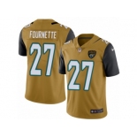 Men's Nike Jacksonville Jaguars #27 Leonard Fournette Limited Gold Rush NFL Jersey