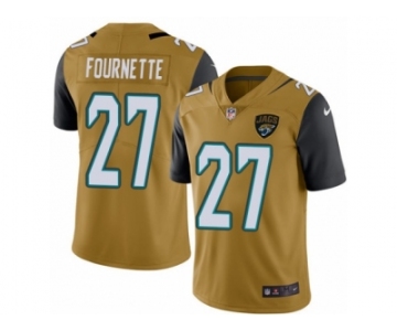 Men's Nike Jacksonville Jaguars #27 Leonard Fournette Limited Gold Rush NFL Jersey