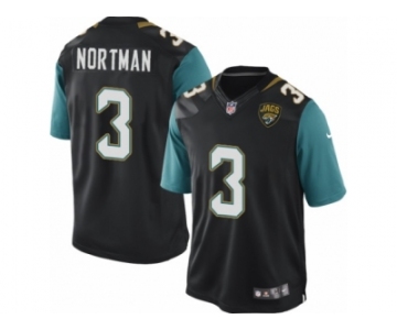 Men's Nike Jacksonville Jaguars #3 Brad Nortman Limited Black Alternate NFL Jersey