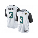 Men's Nike Jacksonville Jaguars #3 Brad Nortman Limited White NFL Jersey