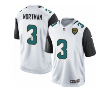 Men's Nike Jacksonville Jaguars #3 Brad Nortman Limited White NFL Jersey