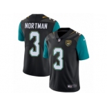 Men's Nike Jacksonville Jaguars #3 Brad Nortman Vapor Untouchable Limited Black Alternate NFL Jersey