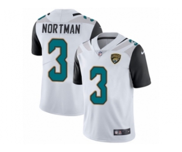 Men's Nike Jacksonville Jaguars #3 Brad Nortman White Vapor Untouchable Limited Player NFL Jersey