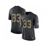 Men's Nike Jacksonville Jaguars #33 Chris Ivory Limited Black 2016 Salute to Service NFL Jersey