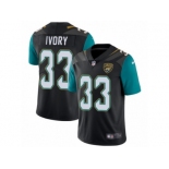 Men's Nike Jacksonville Jaguars #33 Chris Ivory Vapor Untouchable Limited Black Alternate NFL Jersey