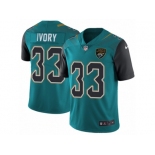 Men's Nike Jacksonville Jaguars #33 Chris Ivory Vapor Untouchable Limited Teal Green Team Color NFL Jersey