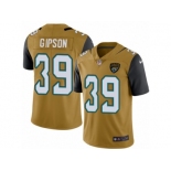 Men's Nike Jacksonville Jaguars #39 Tashaun Gipson Limited Gold Rush NFL Jersey