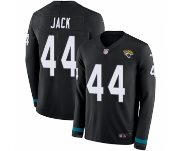 Men's Nike Jacksonville Jaguars #44 Myles Jack Limited Black Therma Long Sleeve NFL Jersey