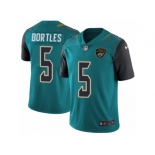 Men's Nike Jacksonville Jaguars #5 Blake Bortles Vapor Untouchable Limited Teal Green Team Color NFL Jersey