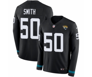 Men's Nike Jacksonville Jaguars #50 Telvin Smith Limited Black Therma Long Sleeve NFL Jersey