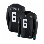 Men's Nike Jacksonville Jaguars #6 Cody Kessler Limited Black Therma Long Sleeve NFL Jersey