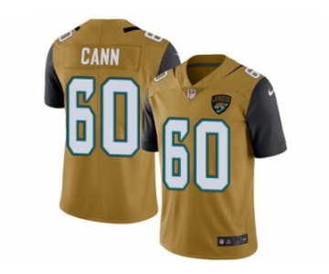 Men's Nike Jacksonville Jaguars #60 A. J. Cann Limited Gold Rush NFL Jersey