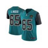 Men's Nike Jacksonville Jaguars #65 Brandon Linder Vapor Untouchable Limited Teal Green Team Color NFL Jersey