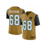 Men's Nike Jacksonville Jaguars #68 Kelvin Beachum Limited Gold Rush NFL Jersey