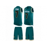 Men's Nike Jacksonville Jaguars #7 Chad Henne Limited Teal Green Tank Top Suit NFL Jersey