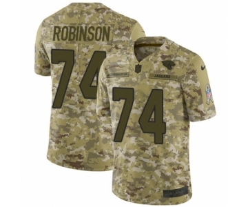 Men's Nike Jacksonville Jaguars #74 Cam Robinson Limited Camo 2018 Salute to Service NFL Jersey