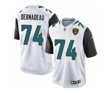 Men's Nike Jacksonville Jaguars #74 Mackenzy Bernadeau Limited White NFL Jersey