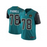 Men's Nike Jacksonville Jaguars #78 Jermey Parnell Vapor Untouchable Limited Teal Green Team Color NFL Jersey