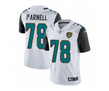 Men's Nike Jacksonville Jaguars #78 Jermey Parnell White Vapor Untouchable Limited Player NFL Jersey