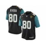 Men's Nike Jacksonville Jaguars #80 Mychal Rivera Limited Black Alternate NFL Jersey