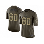 Men's Nike Jacksonville Jaguars #80 Mychal Rivera Limited Green Salute to Service NFL Jersey