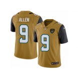 Men's Nike Jacksonville Jaguars #9 Brandon Allen Limited Gold Rush NFL Jersey