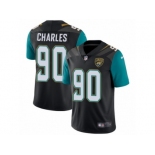 Men's Nike Jacksonville Jaguars #90 Stefan Charles Vapor Untouchable Limited Black Alternate NFL Jersey