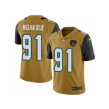 Men's Nike Jacksonville Jaguars #91 Yannick Ngakoue Limited Gold Rush NFL Jersey