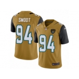 Men's Nike Jacksonville Jaguars #94 Dawuane Smoot Limited Gold Rush NFL Jersey