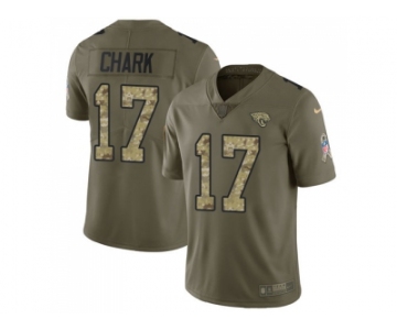 Nike Jacksonville Jaguars #17 DJ Chark Olive Camo Men Stitched NFL Limited 2017 Salute To Service Jersey