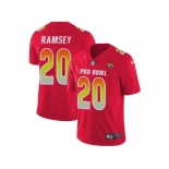 Nike Jacksonville Jaguars #20 Jalen Ramsey Red Men Stitched NFL Limited AFC 2018 Pro Bowl Jersey