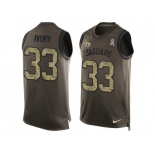 Nike Jacksonville Jaguars #33 Chris Ivory Green Men's Stitched NFL Limited Salute To Service Tank Top Jersey