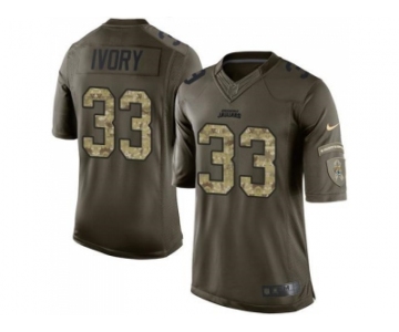 Nike Jacksonville Jaguars #33 Chris Ivory Green Men's Stitched NFL Limited Salute to Service Jersey